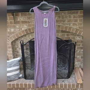 Women's Sleeveless Purple Maxi Dress